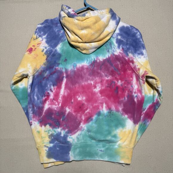 Spiritual Gangster Tie Dye Spell Out Hoodie Small EUC Pullover Yoga Athleisure - Picture 2 of 8